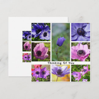 Denken Sie an Anemone Foto Collage Save The Date