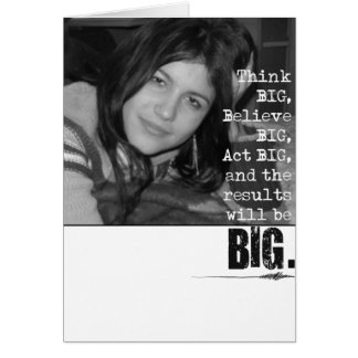 Denken Sie an Big-Foto-Karte.