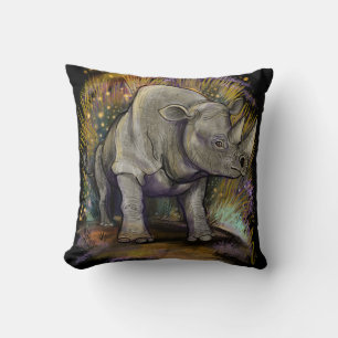 Denken Sie an Black Rhino Kissen