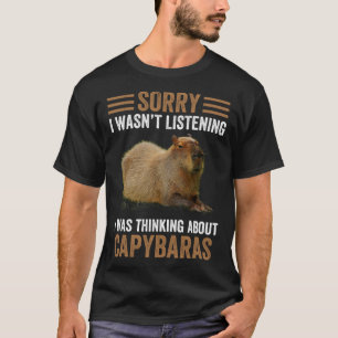 Denken Sie an Capybaras Capybara Gnawer Spaß T-Shirt