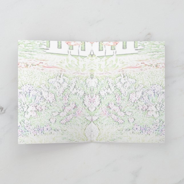 Denken Sie an Chartreux Garden Pastel Karte (Innenseite)