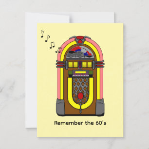 Denken Sie an den "60er Postkarte