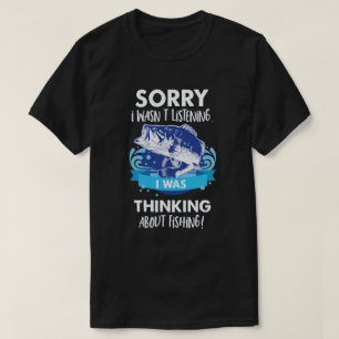 Denken Sie an den Fang von Largemouth Bass Funny T-Shirt