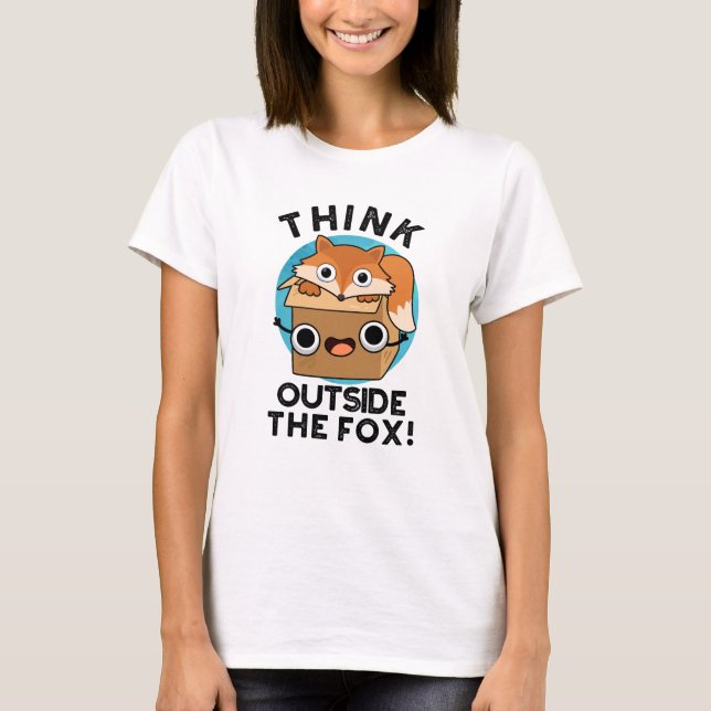 Denken Sie an den Fox-Funny-Animal-Puff. T-Shirt (Vorderseite)