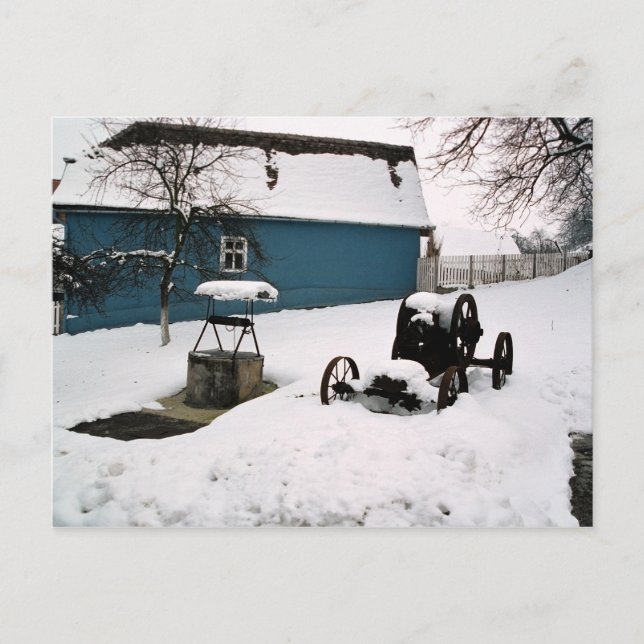 Denken Sie an den Winter Postkarte (Vorderseite)