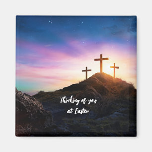 Denken Sie an den zu Ostern bearbeitbaren Text Magnet