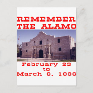 Denken Sie an die Alamo #001 Postkarte