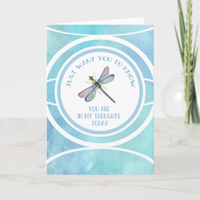 Denken Sie an die leere Dragonfly Karte (Vorderseite)
