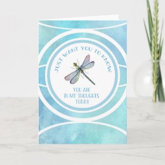 Denken Sie an die leere Dragonfly Karte