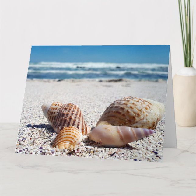 DENKEN SIE AN DIE TROPISCHE STRANDKARTE KARTE (Vorderseite)