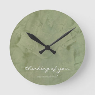 Denken Sie an die Wall-Uhr Runde Wanduhr