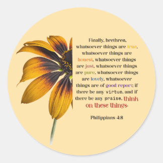 Denken Sie an diese Dinge Runder Aufkleber