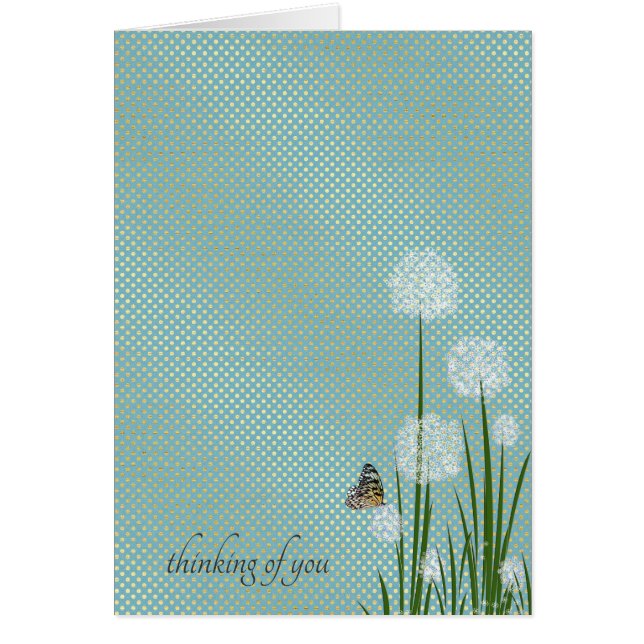 Denken Sie an einen Schmetterling auf Puff-Blume (Vorne)