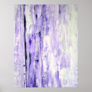 "Denken Sie an es" Lavendel-abstrakte Kunst Poster
