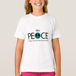 Denken Sie an Frieden, Kriegsschutz, Anti-Gewalt T-Shirt