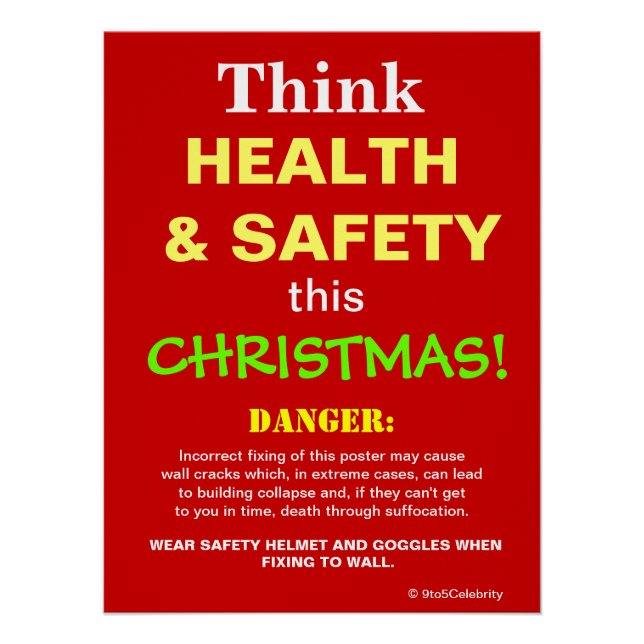 Denken Sie an Gesundheit und Sicherheit Dieses Wei Poster (Vorderseite)