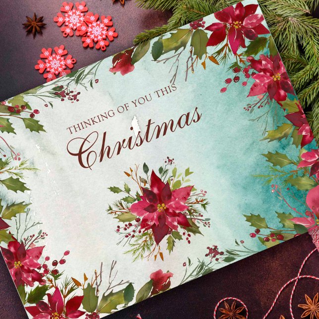 Denken Sie an Ihr Beileid Beileid Weihnachten (Christmas remembrance card, thinking of you)