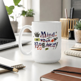 Denken Sie an Ihr eigenes geschäftliches lustiges  Kaffeetasse
