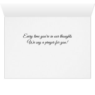 Denken Sie an Ihr Gebet