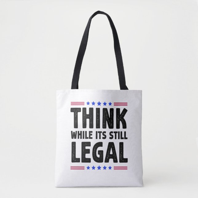 Denken Sie an ihr noch immer rechtliches politisch Tasche (Vorderseite)