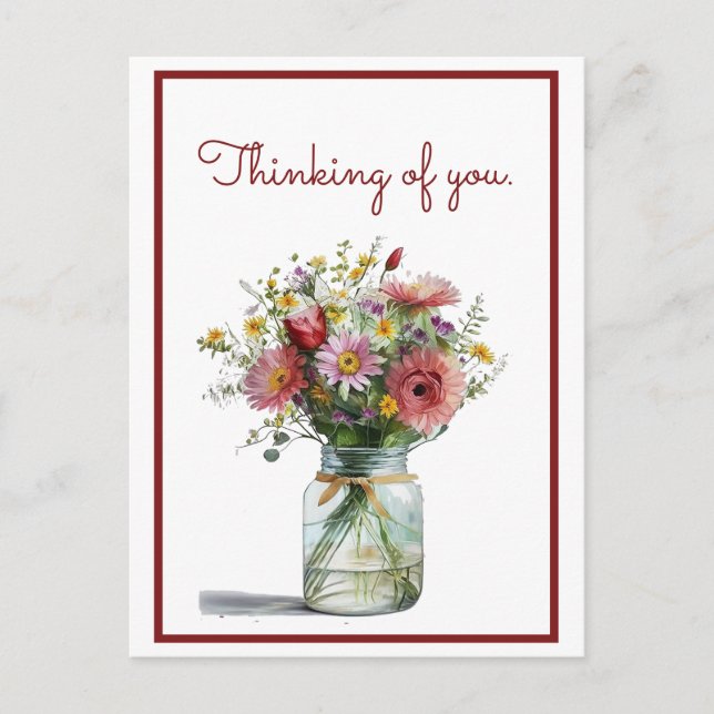 Denken Sie an Ihre Aquarellfarben in einem Jar Postkarte (Vorderseite)