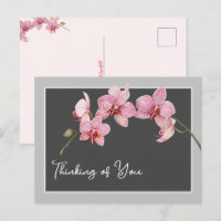 Denken Sie an Ihre Aquarellfarben Rosa Moth Orchid