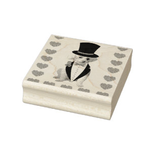 Denken Sie an Ihre Briefmarke aus Holz Gummistempel