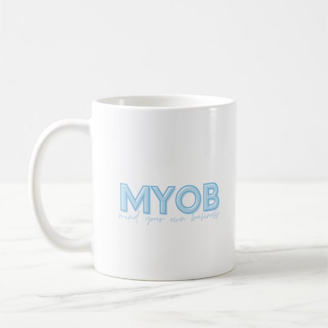 Denken Sie an Ihre eigene Business-Coffee-Tasse Kaffeetasse (Links)