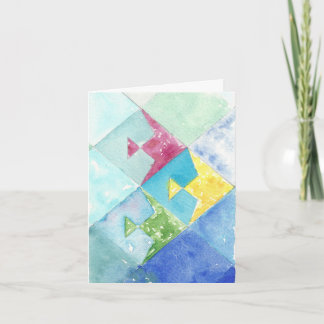 Denken Sie an Ihre Fischkarte Karte