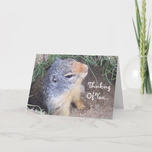 Denken Sie an Ihre Groundhog-Karte Karte (Vorderseite)
