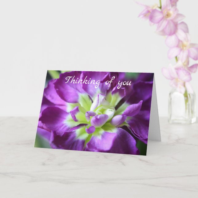 Denken Sie an Ihre Grußkarte Karte (Orchidee)