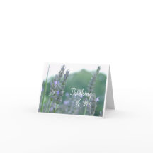 Denken Sie an Ihre Lavender Grußkarte
