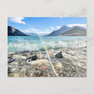 Denken Sie an Ihre Liebe Beileid Landschaft Postka Postkarte