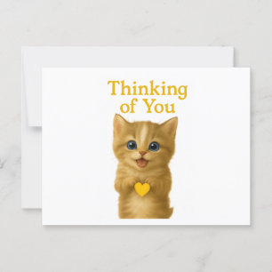 Denken Sie an Ihre Niedliche Kitten Card Postkarte