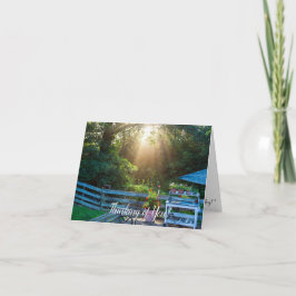 Denken Sie an Ihre Note Card.