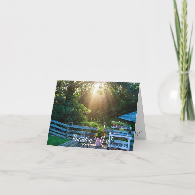 Denken Sie an Ihre Note Card. (Vorderseite)