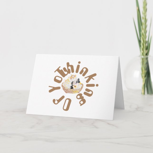 Denken Sie an Ihre Note Card : Körbe von Kätzchen (Vorderseite)