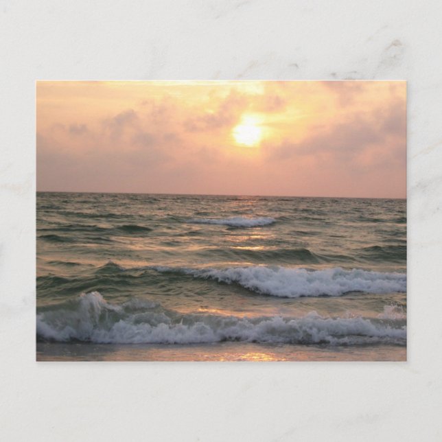 Denken Sie an Ihre "Ocean Sunset Postcard" Postkarte (Vorderseite)