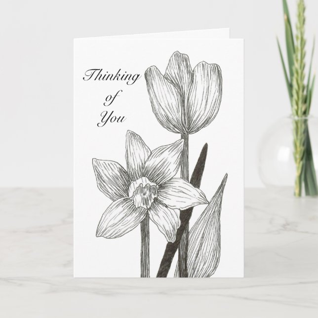 Denken Sie an Ihre Sympathy Card Karte (Vorderseite)