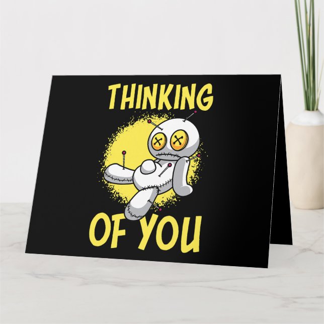 Denken Sie an Ihren Voodoo Dollars Niedlich und gr Karte (Vorderseite)