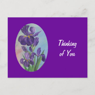 Denken Sie an Iris Post Card Postkarte