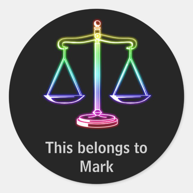 Denken Sie an Justiz - Aufkleber (Vorderseite)