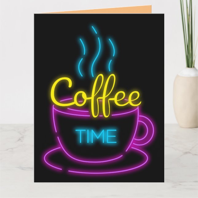 DENKEN SIE AN KAFFEE-KARTEN KARTE (Vorderseite)