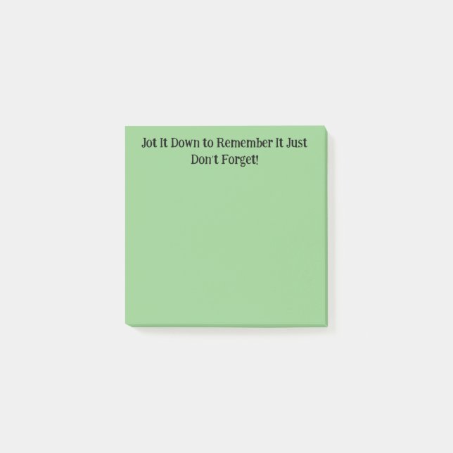 Denken Sie an klebrige Notizen (Vorderseite)