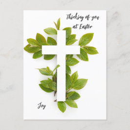 Denken Sie an Ostern bearbeitbaren Text Postkarte