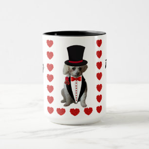 Denken Sie an Poodle zwei Tone Kaffee Tasse