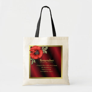 Denken Sie an Poppy Tragetasche