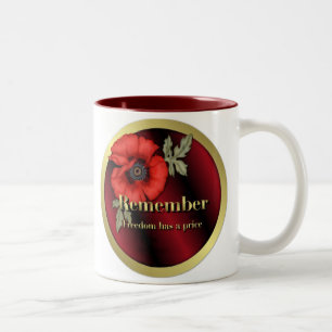 Denken Sie an Poppy Zweifarbige Tasse
