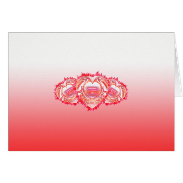 Denken Sie an Red Ombre Inside Template (Vorderseite (Horizontal))
