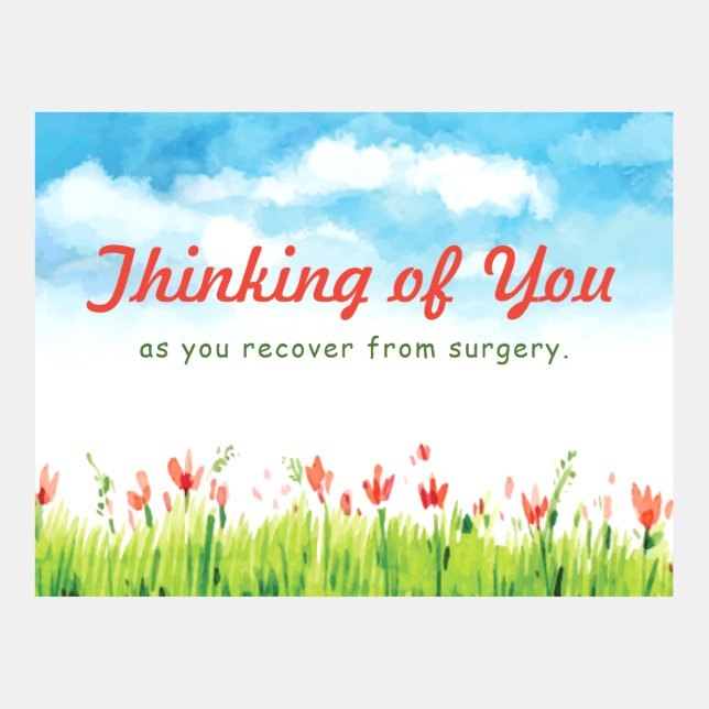 Denken Sie an Sie beim Wiederherstellen der Postka Postkarten-Vorlage (Vorderseite)